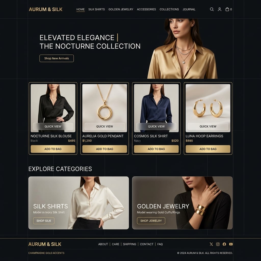 Custom Next.js Storefront mockup visual representation
